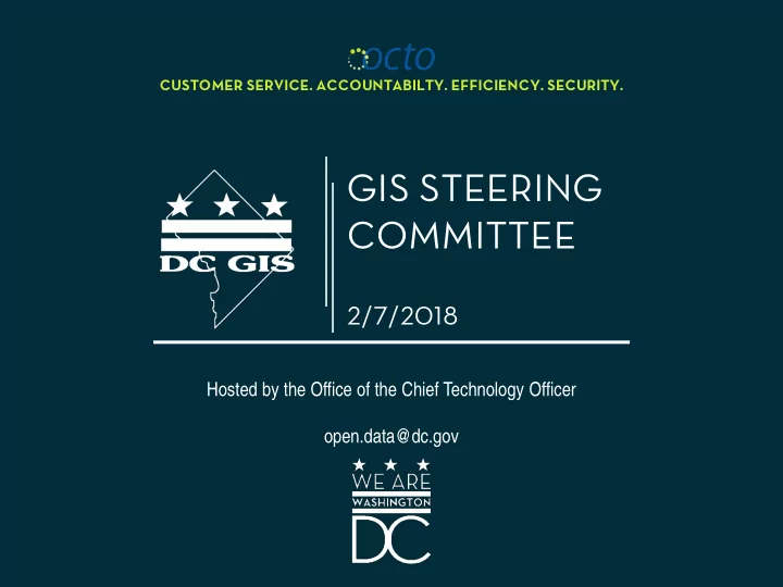 gis steering committee