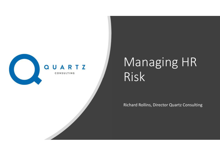 managing hr risk