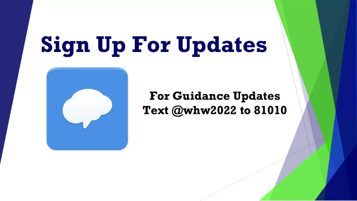 sign up for updates