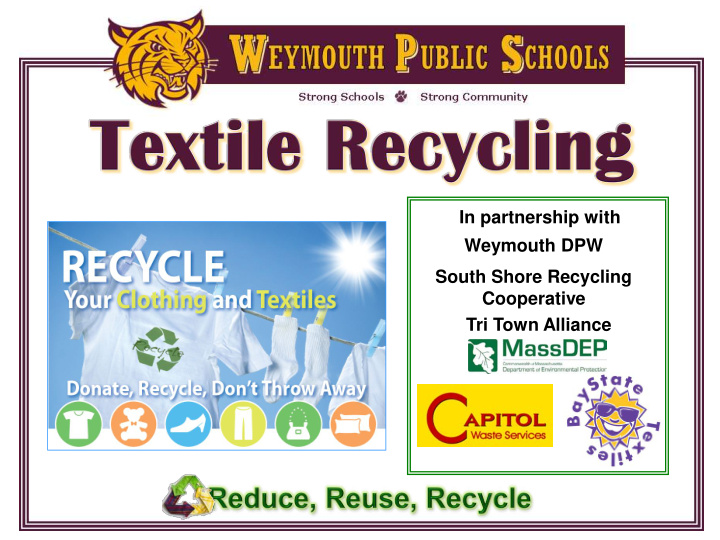 in partnership with weymouth dpw