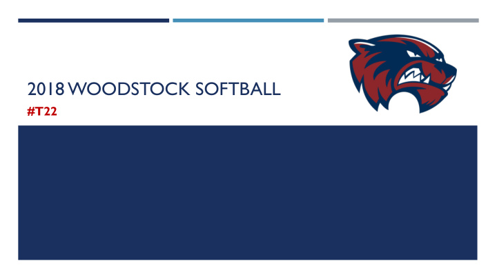 2018 woodstock softball