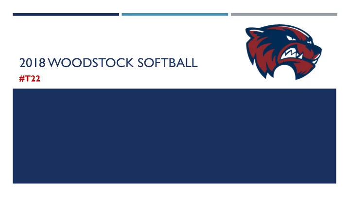 2018 woodstock softball