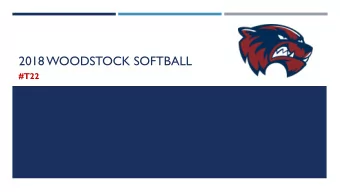 2018 WOODSTOCK SOFTBALL  #T22  2018 WOLVERINE COACHING STAFF  Head  Varsity Coach- Alex Gray