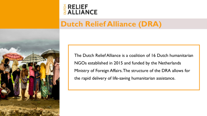 dutch relief alliance dra