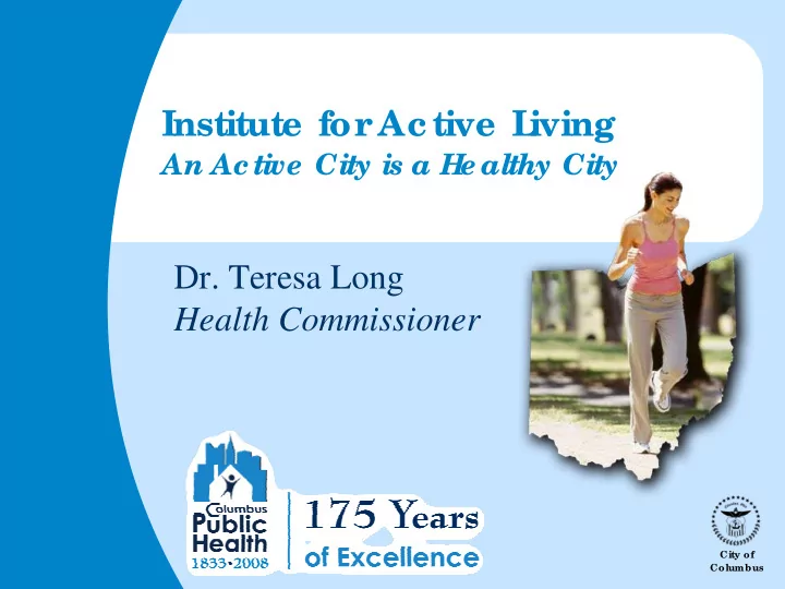 institute for ac tive l iving