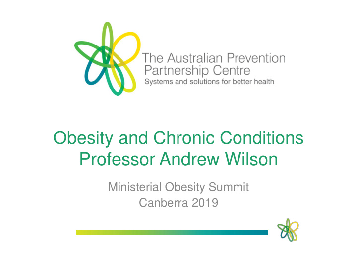 obesity and chronic conditions