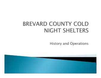 History and Operations  1985 United Way of Brevard Planning  Committee recommends a plan for