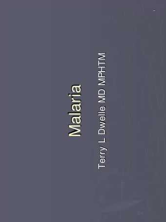 Malaria  Introduction  Annually affects 300 million people with 3 million  deaths  One of 5