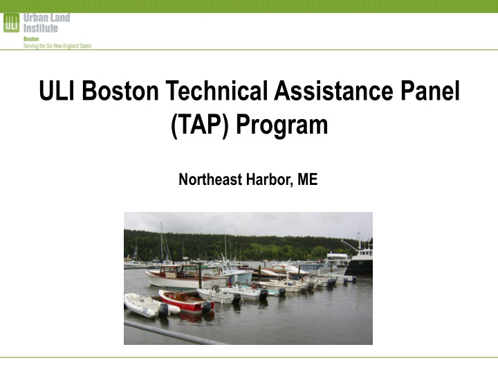 uli boston technical assistance panel