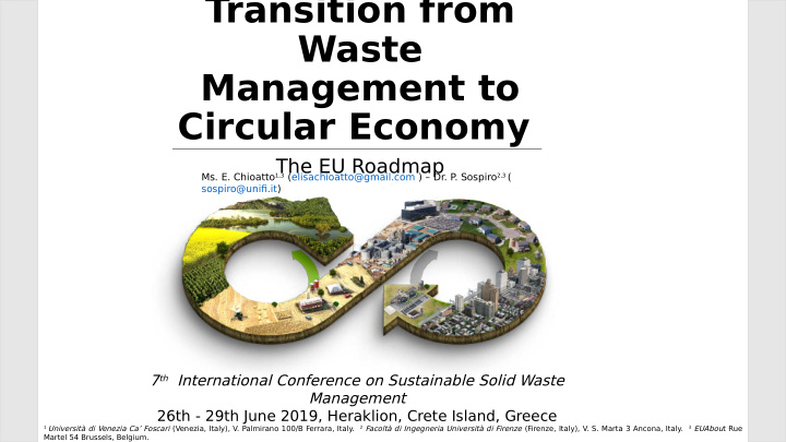 transition from waste management to circular economy