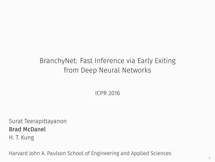 branchynet fast inference via early exiting from deep