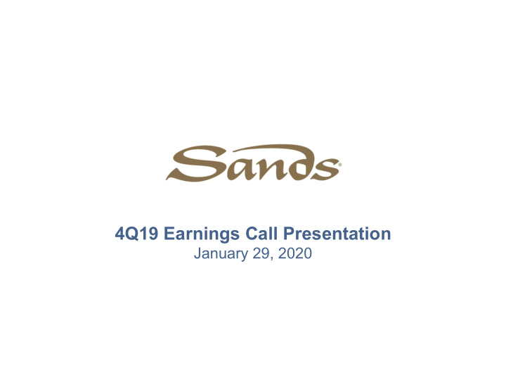 4q19 earnings call presentation