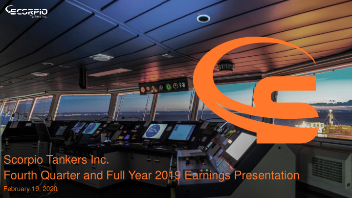 fourth quarter and full year 2019 earnings presentation