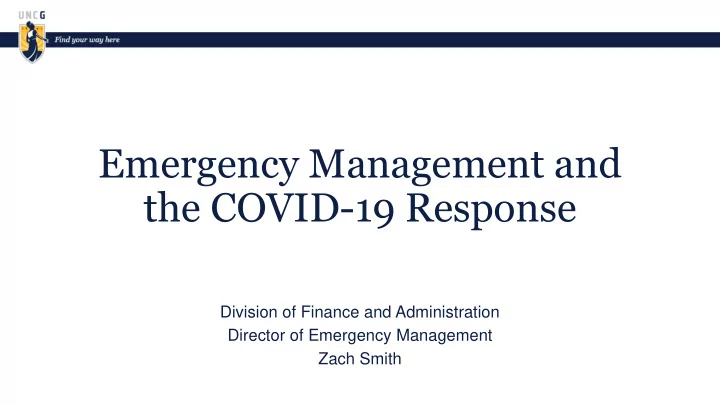 emergency management and