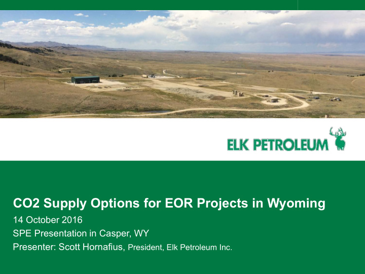 co2 supply options for eor projects in wyoming
