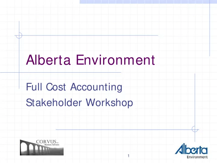alberta environment