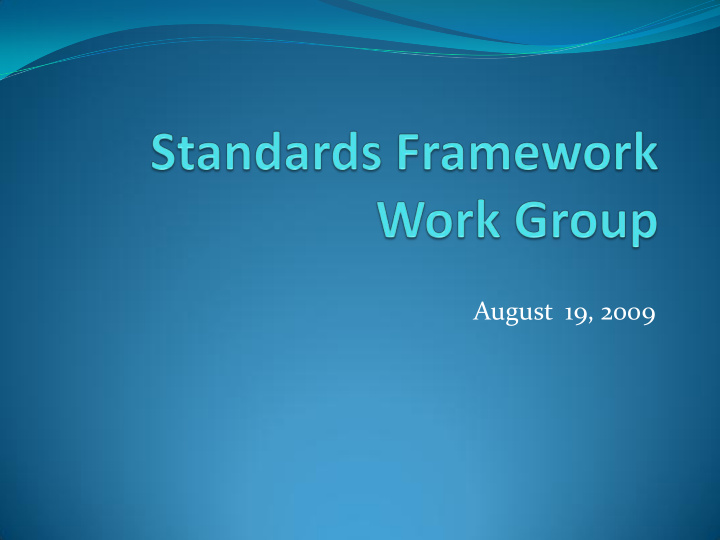 august 19 2009 agenda