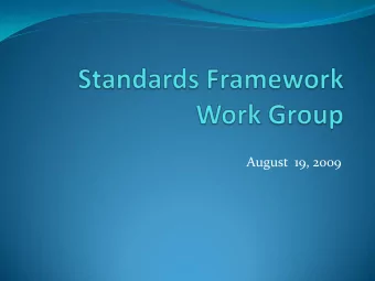 August  19, 2009  Agenda  Aquatic Life Use Refinement  Nutrient Criteria  Rivers and