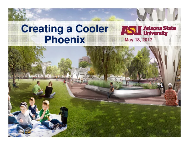 creating a cooler phoenix