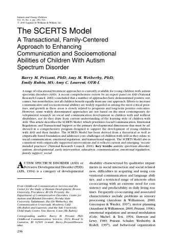 A  UTISM SPECTRUM DISORDER (ASD) or  disability characterized by qualitative impair-  Pervasive