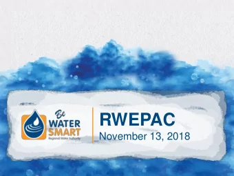 RWEPAC  November 13, 2018    Name  WELCOME    Organization  Introductions    Ocean or