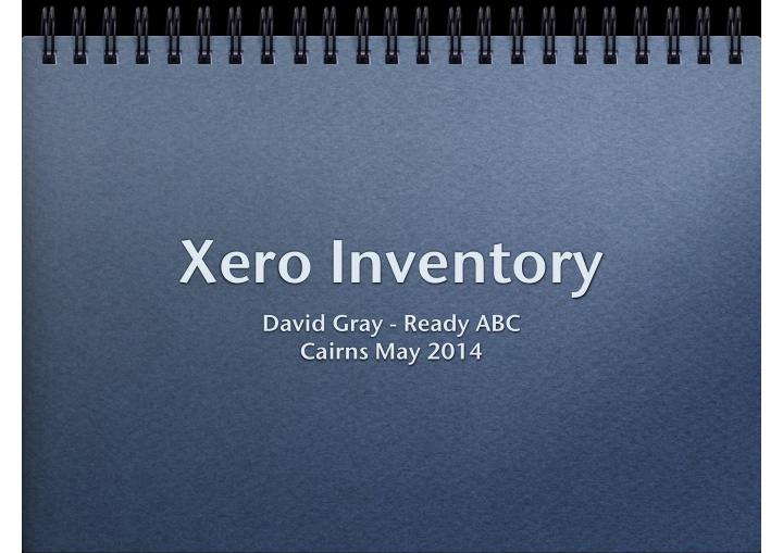 xero inventory