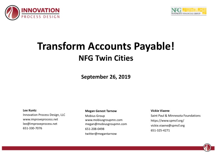 transform accounts payable