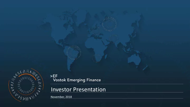 investor presentation