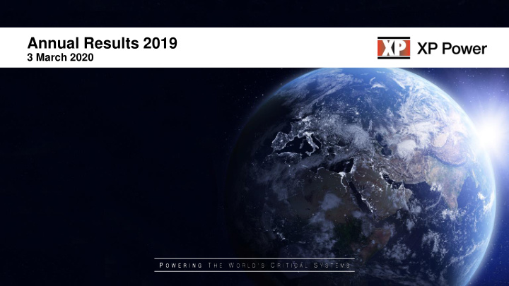 annual results 2019