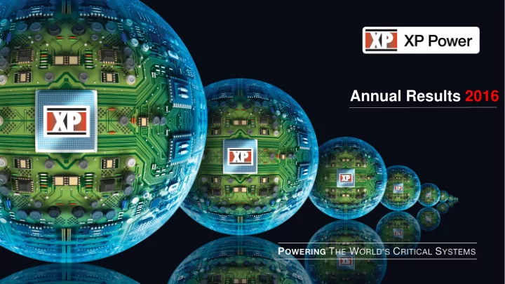 annual results 2016