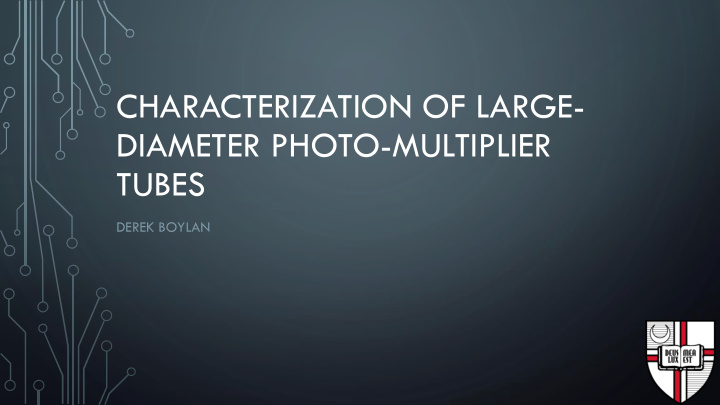 diameter photo multiplier