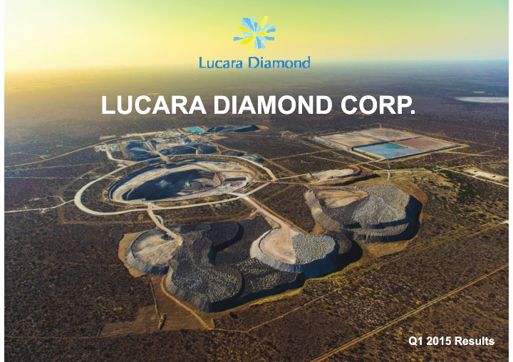 lucara diamond corp lucara diamond corp