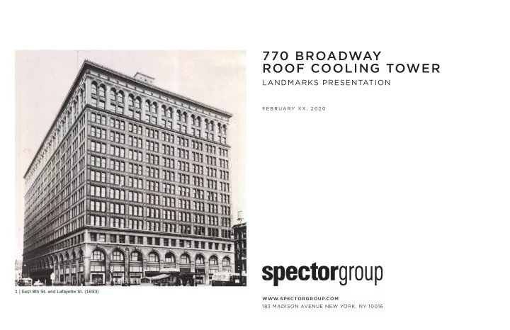 770 broadway roof cooling tower