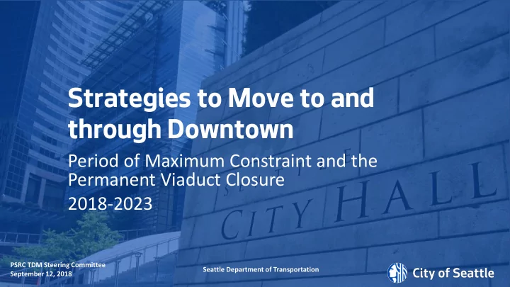 through downtown