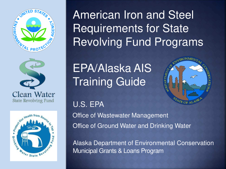 american iron and steel requirements for state revolving