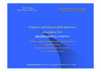 transport and mixing in q2d dimension atmospheric flow