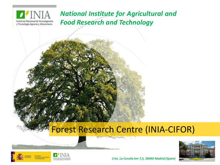 forest research centre inia cifor