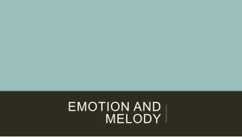EMOTION AND  MELODY  ARTICLE 1  It's a bittersweet symphony: Simultaneously mixed emotional