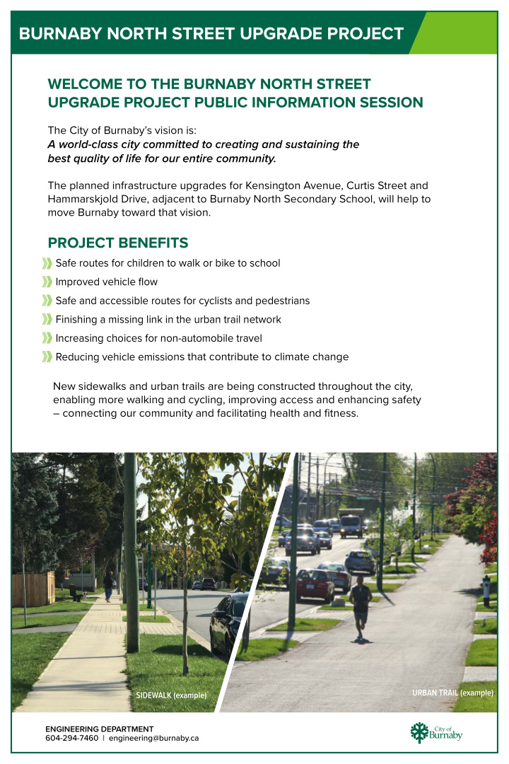 burnaby north street upgrade project