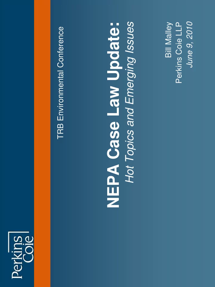nepa case law update