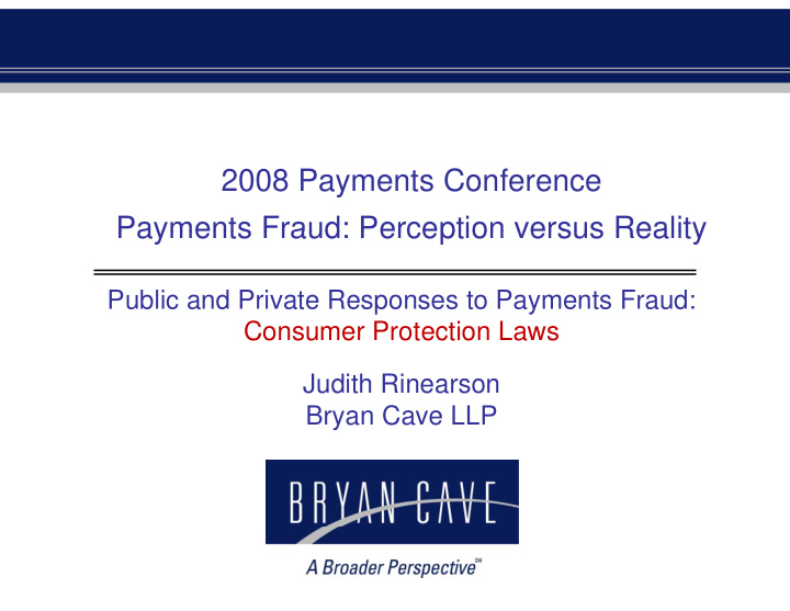 2008 payments conference payments fraud perception versus