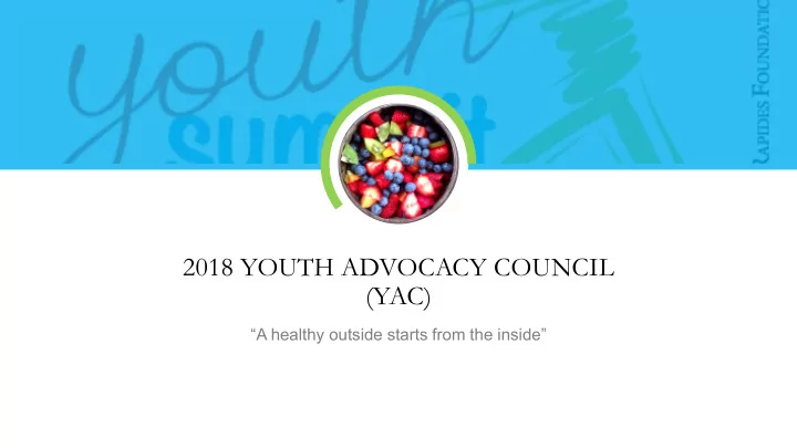 2018 youth advocacy council yac