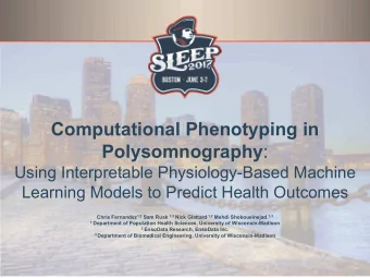 Computational Phenotyping in Polysomnography :  Using Interpretable Physiology-Based Machine