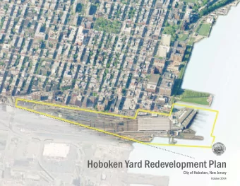 Hoboken Yard Redevelopment Plan  City of Hoboken, New Jersey  October 2014  Background / Context