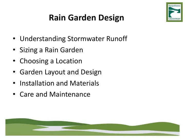 rain garden design