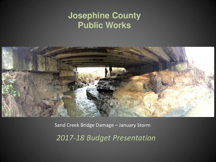 josephine county public works