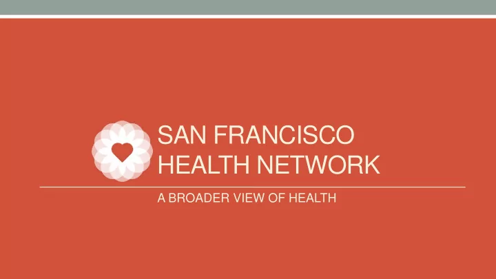 san francisco health network