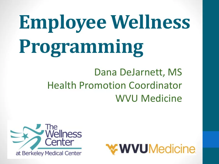 employee wellness