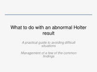 what to do with an abnormal holter result