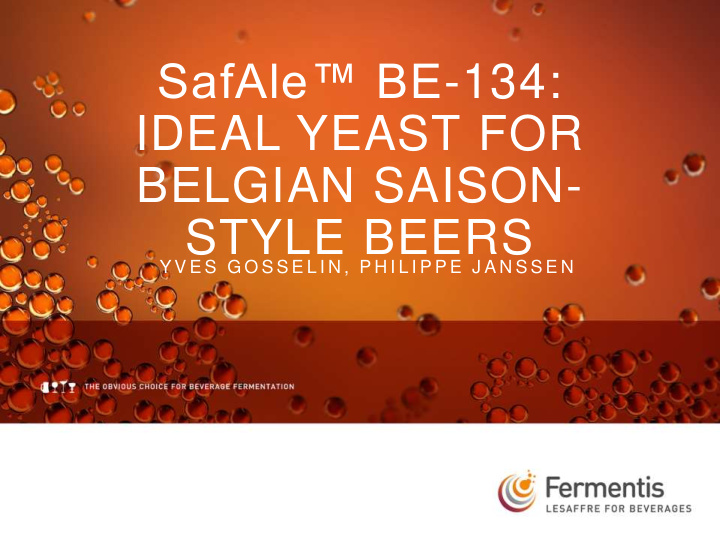 safale be 134 ideal yeast for belgian saison style beers